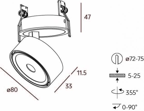 TRILUM ARCH EYE semi R round